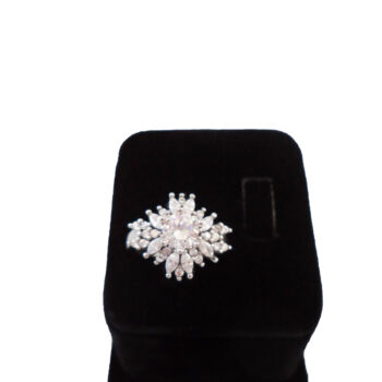 انگشتر نقره ایتالیایی عیار S925 طرح جواهر الماس